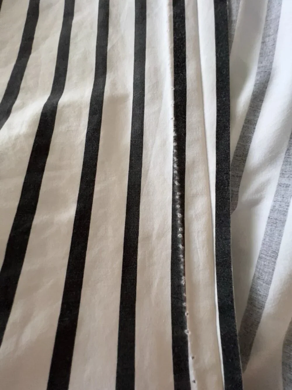 FULL FLAT Sheet Black White Stripe 100% Cotton Pirate LAND Of NOD 81